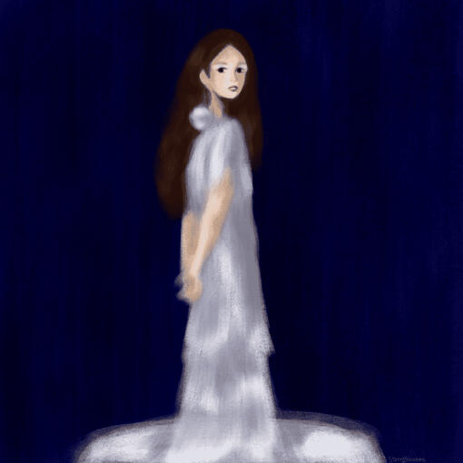 light render, sketch laufey from bewitched goddess edition album